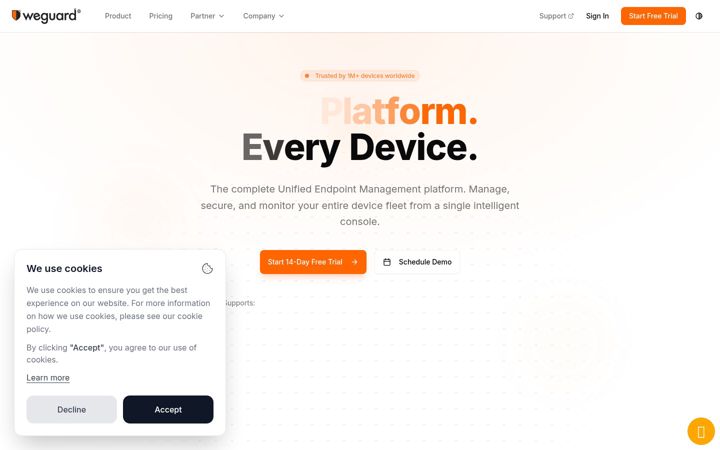 Screenshot of weguard.ai