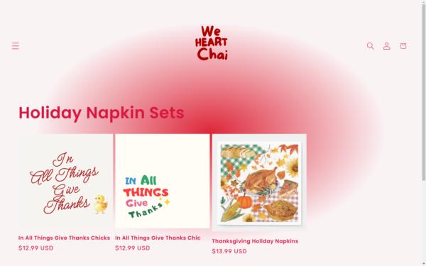 Screenshot of weheartchai.com