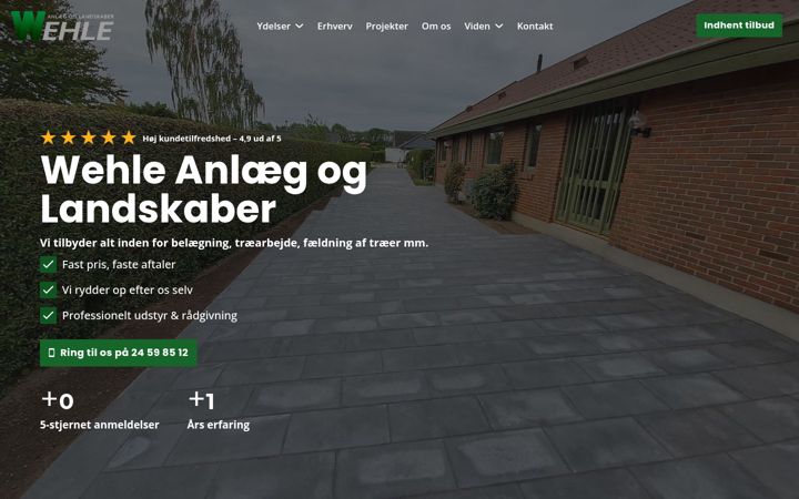 Screenshot of wehle-anlaeg.dk