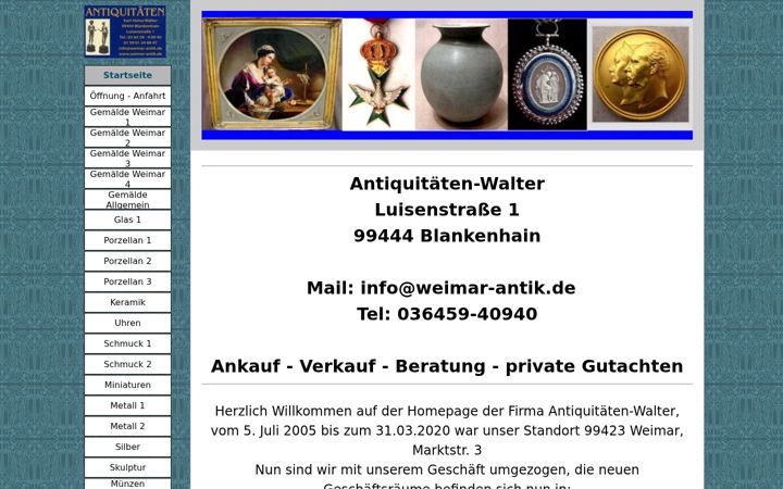 Screenshot of weimar-antik.de
