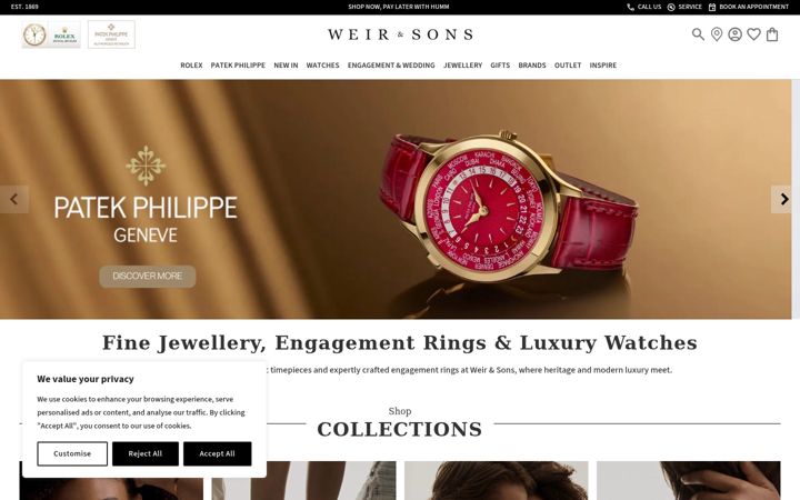 Screenshot του weirandsons.ie