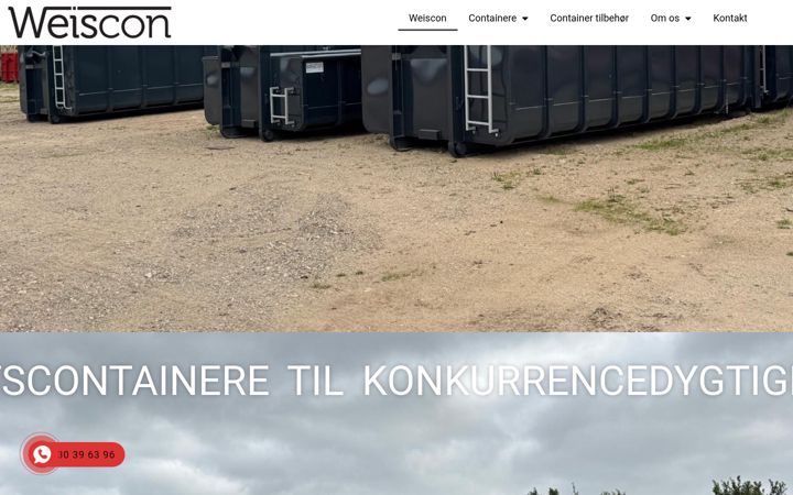 Screenshot of weiscon.dk