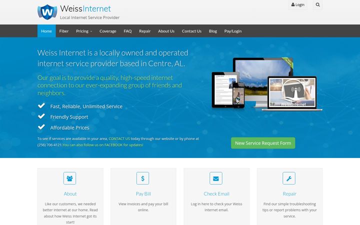 Zrzut ekranu weissinternet.com