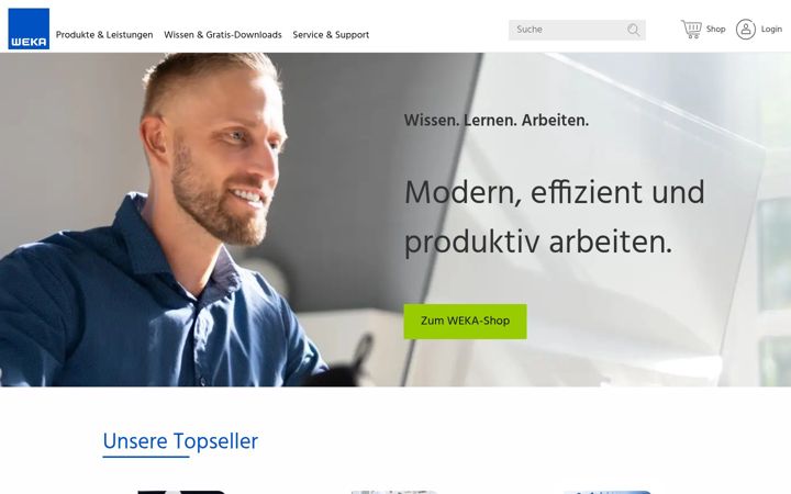 Screenshot of weka.de
