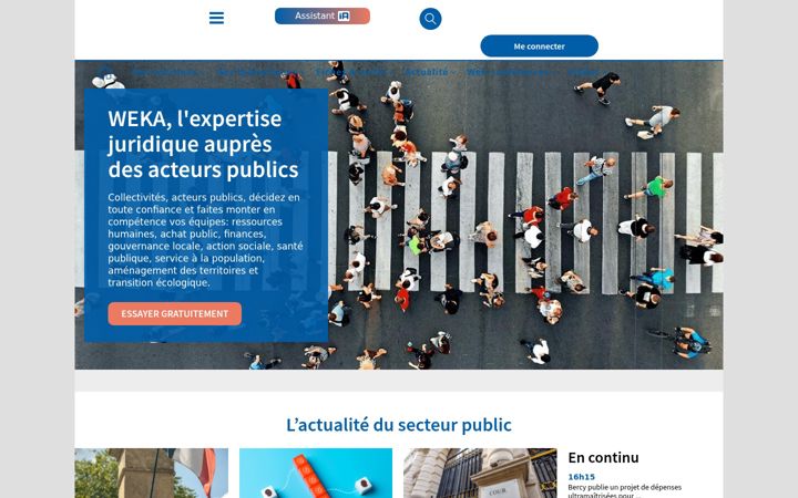 Screenshot of weka.fr