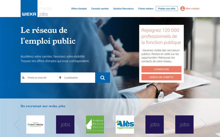 Screenshot of weka.jobs