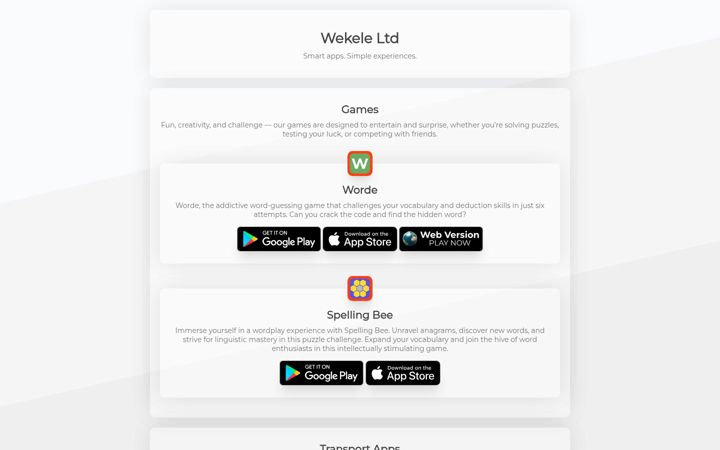 Screenshot of wekele.com