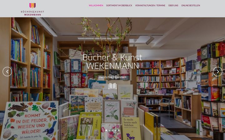 Kuvakaappaus sivustosta wekenmann-buch.de