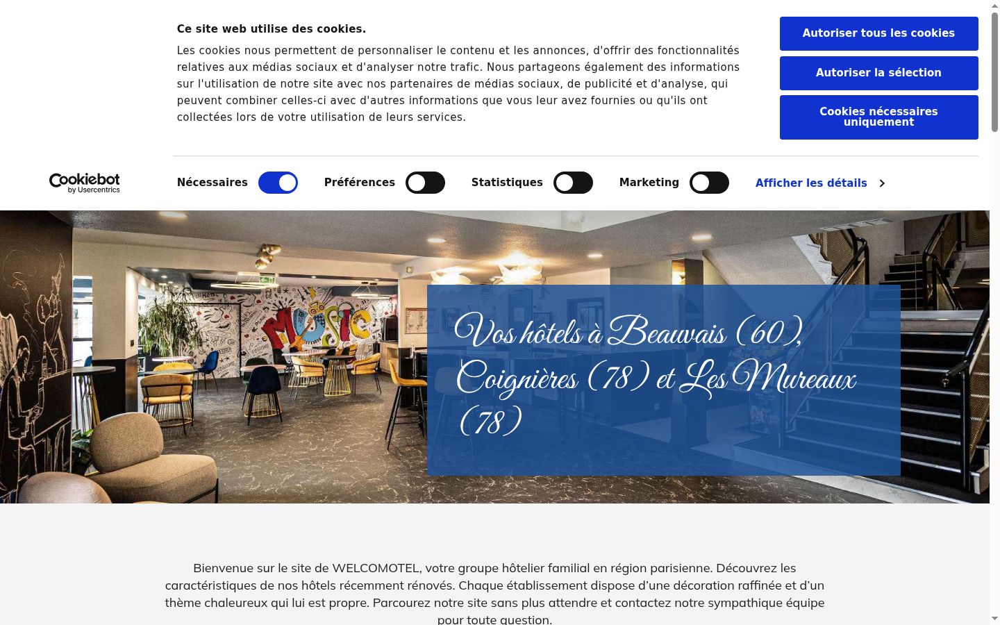 Screenshot van de toestemmingsbanner zoals getoond vóór enige interactie