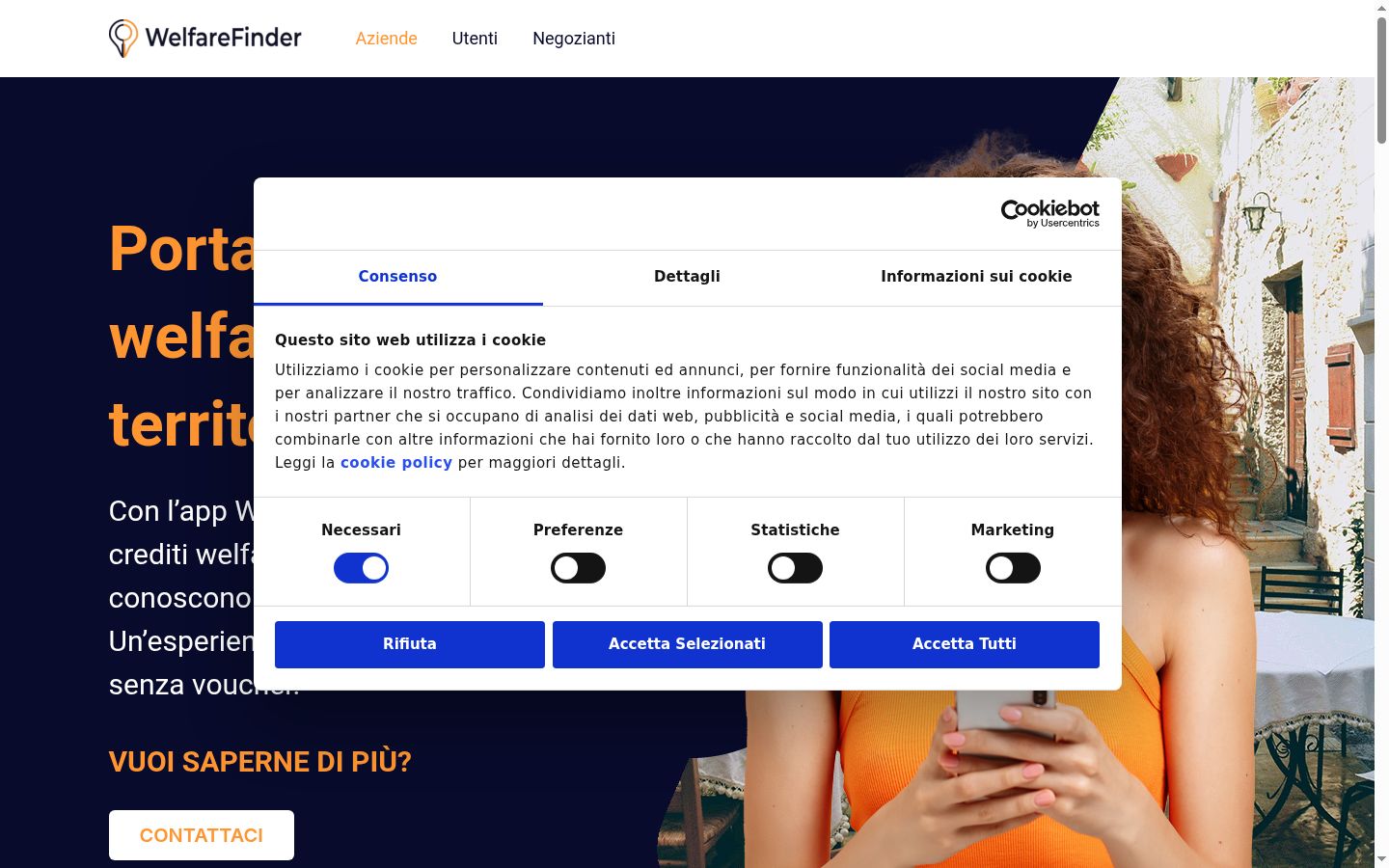 Ekrānuzņēmums ar piekrišanas baneri, kas tika rādīts pirms jebkādas mijiedarbības