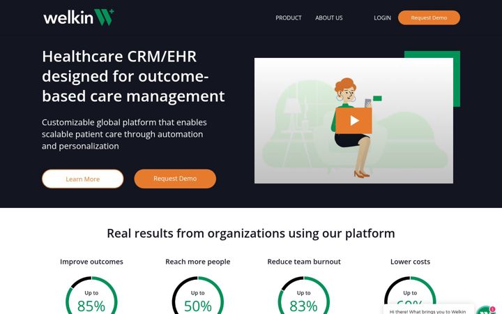 Snimka zaslona za welkinhealth.com