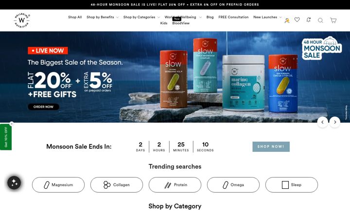 Screenshot of wellbeingnutrition.com