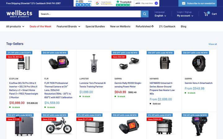 Screenshot of wellbots.com
