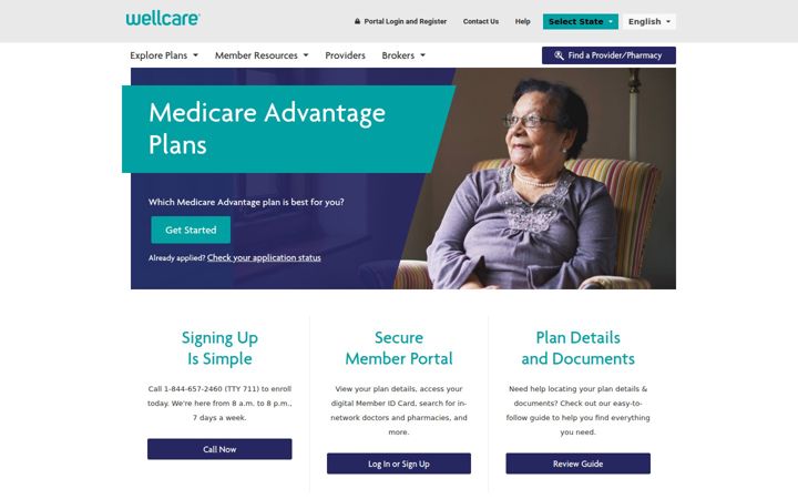 Screenshot of wellcare.com