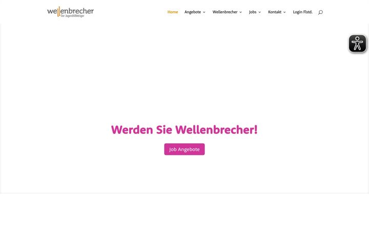 Screenshot of wellenbrecher.de