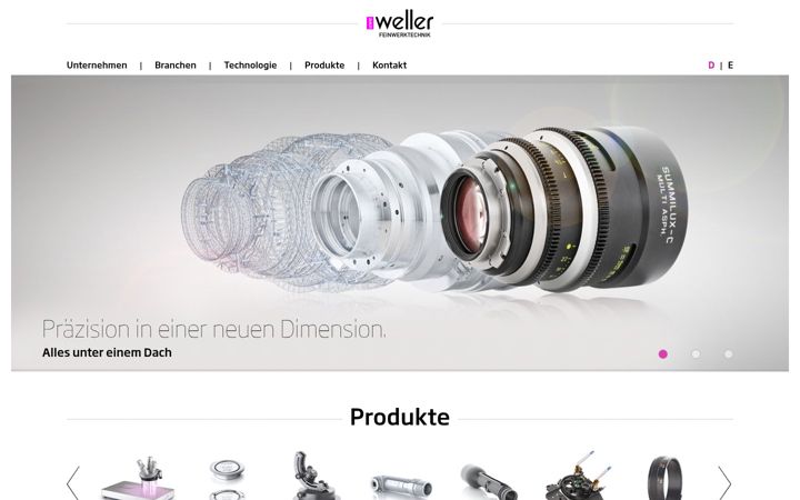 Screenshot of weller-feinwerktechnik.de