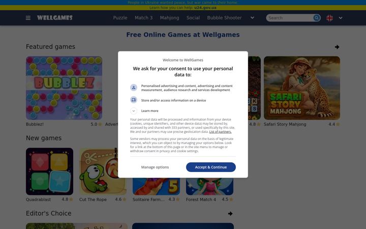 Screenshot of wellgames.com