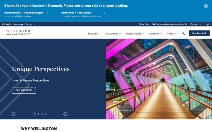 Screenshot of wellington.com