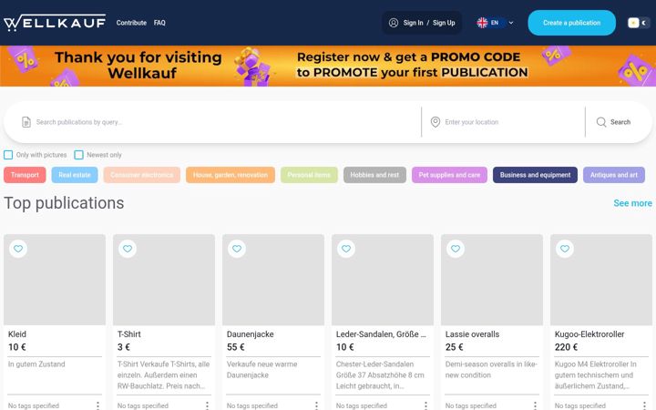 Screenshot του wellkauf.com