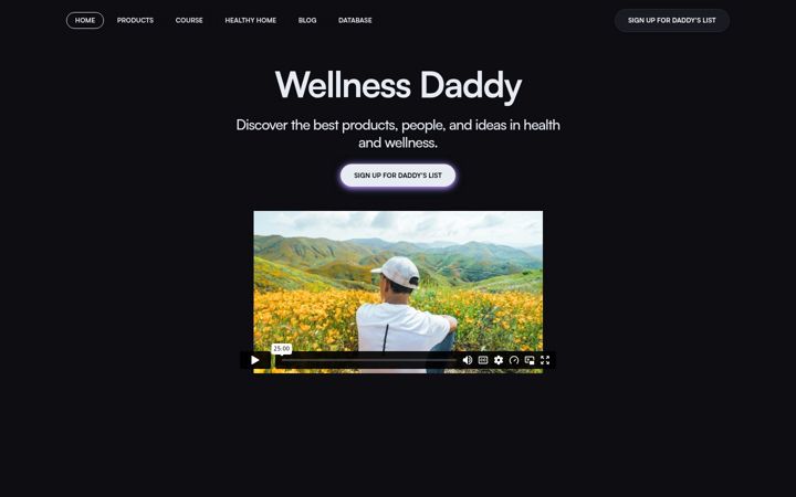 Screenshot of wellnessdaddy.com
