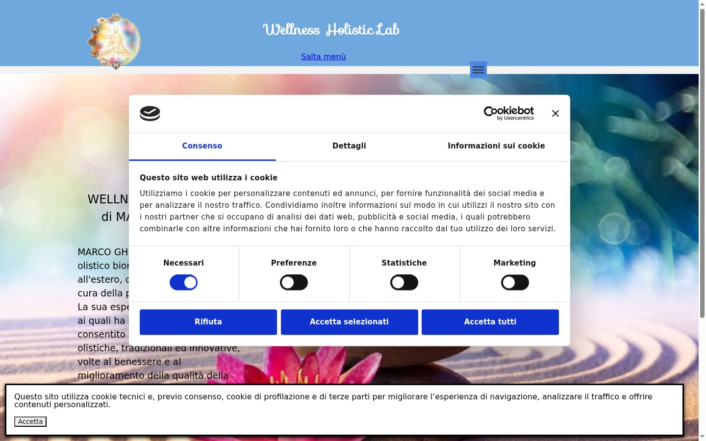 Capture d'écran de la bannière de consentement affichée avant toute interaction