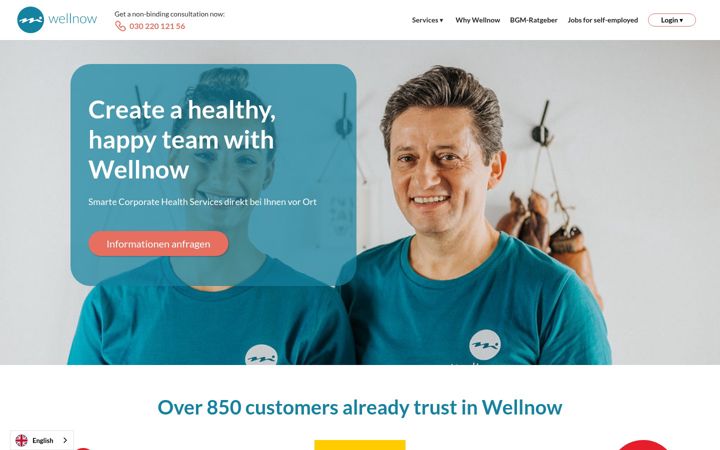 Screenshot of wellnow.de