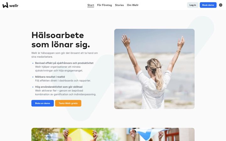 Screenshot stránky wellr.se