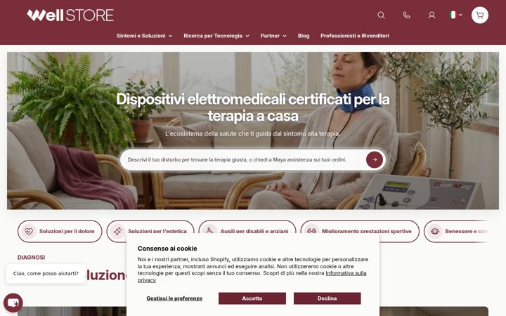 Screenshot of wellstore.it