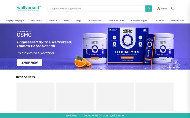 Screenshot of wellversed.in