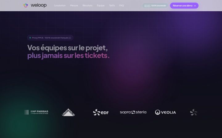 Screenshot of weloop.ai