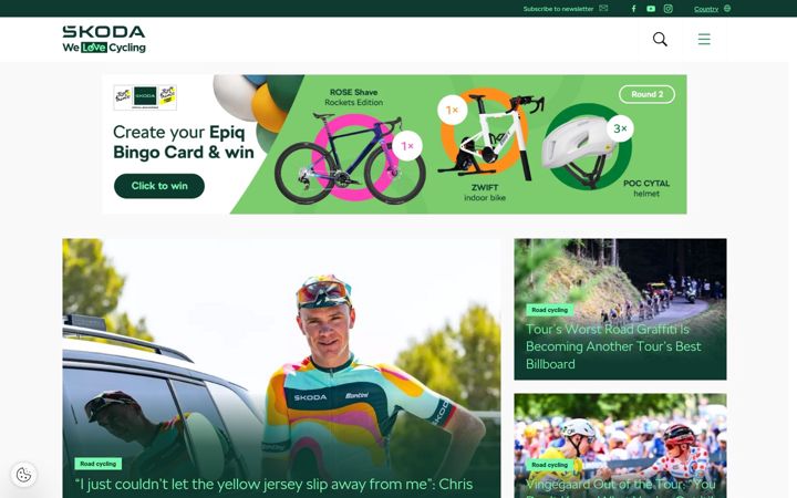 Screenshot of welovecycling.com