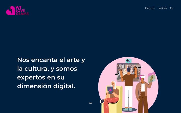 Screenshot von weloveglams.com