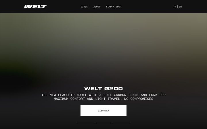 Screenshot of welt-bikes.com