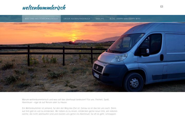 Skærmbillede af weltenbummlerisch.de