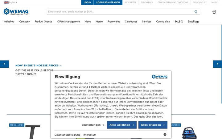 Screenshot of wemag.de