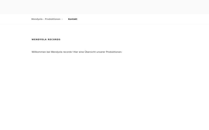 Screenshot of wendyola.de