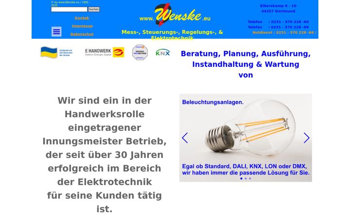 Screenshot von wenske-dortmund.biz
