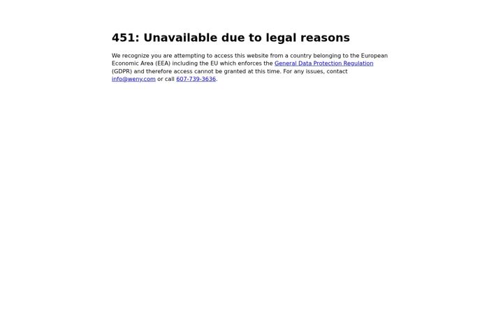 Screenshot of weny.com