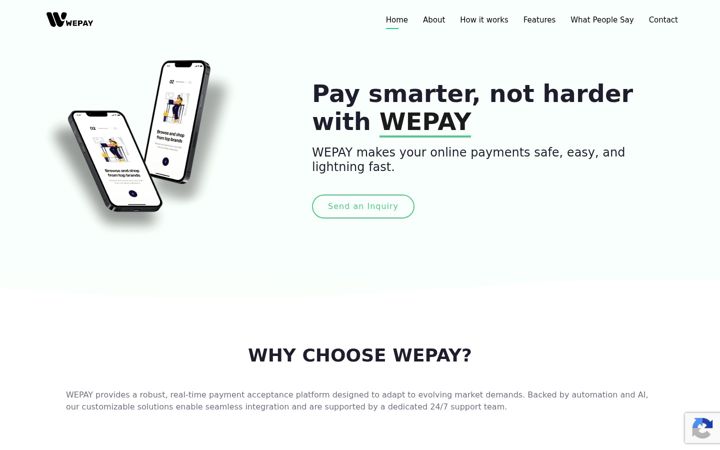 Screenshot of wepay.services