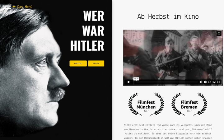 Screenshot stránky wer-war-hitler.de