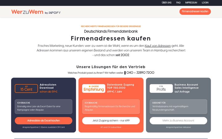 Screenshot of wer-zu-wem.de