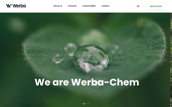 Screenshot of werba.com