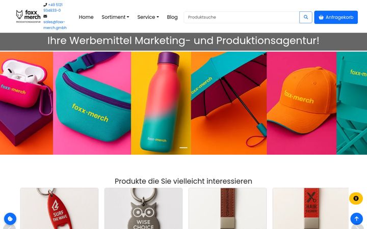 Skärmbild av werbeartikel-sonderanfertigungen.de