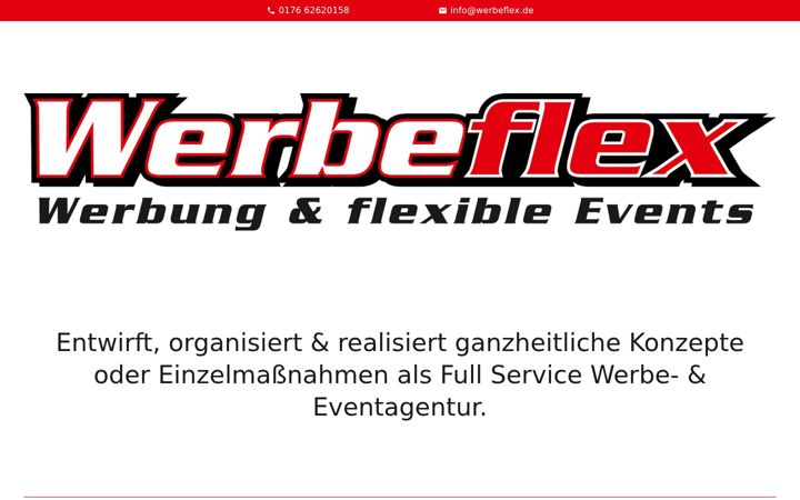 Screenshot of werbeflex.de