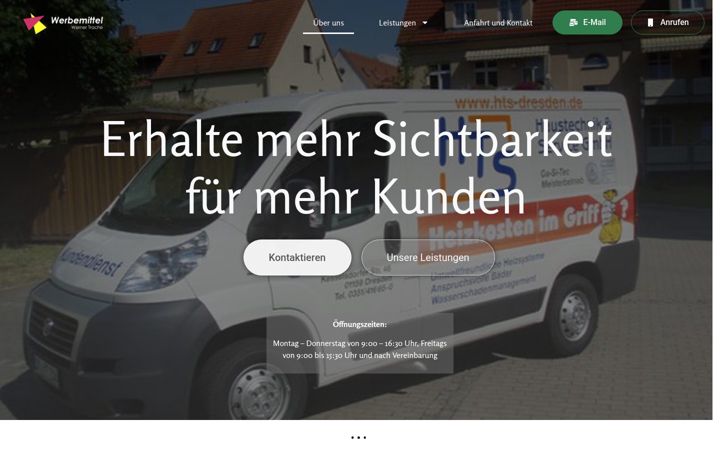 Screenshot ta' werbemittel-trache.de