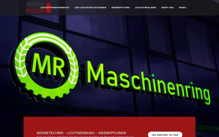 Screenshot von werbepylon.de