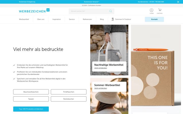 Screenshot of werbezeichen.de