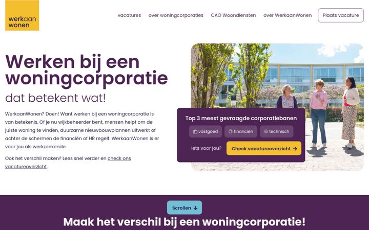Екранна снимка на werkaanwonen.nl