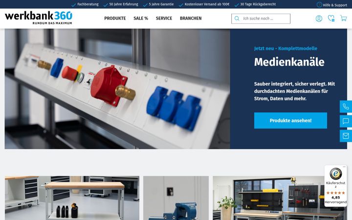 Skärmbild av werkbank360.de