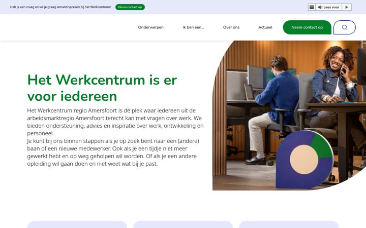 Screenshot di werkcentrumregioamersfoort.nl